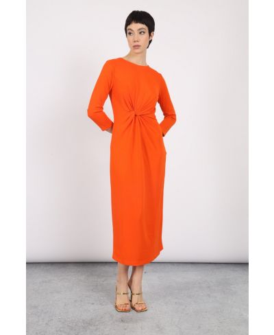 Kleid Nodo Lungo-Arancio-Orange-S