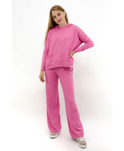 Strick Anzug-Fuchsia-Pink-Taglia Unica