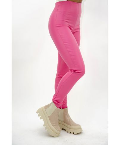 High Waist Legging-Fuchsia-Pink-XS