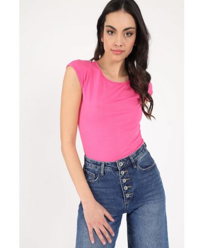 Shirt Incrociata-Fuchsia-Pink-Taglia Unica
