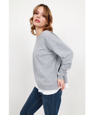 Sweater Love-Grigio-Grau-Taglia Unica