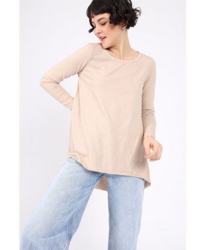 Shirt Rückenfalte Spring-Sabbia-Taglia Unica